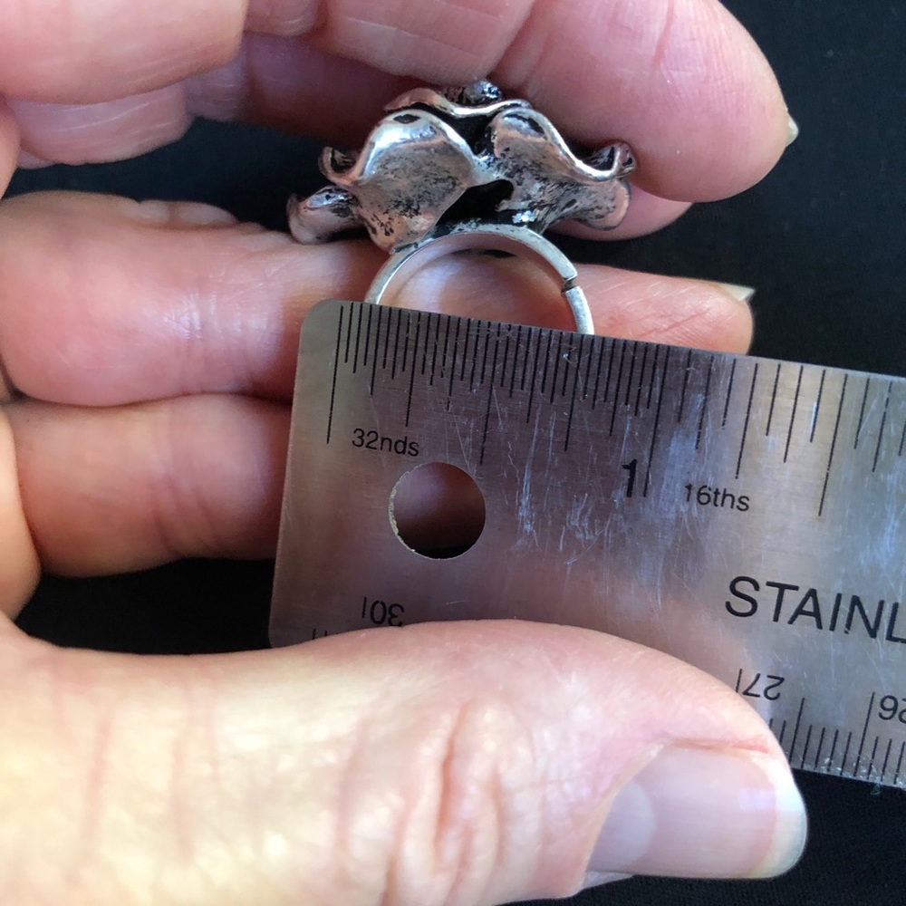 Silver Flower Ring - image 5